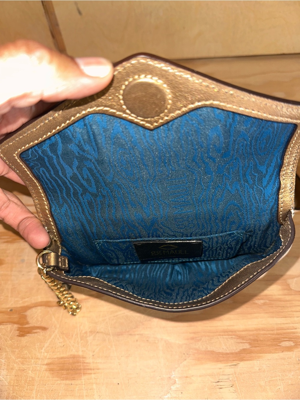 GG MAULL Rebel Belt/fanny pack Cream and gold Leather Bag - Picture 6 of 9